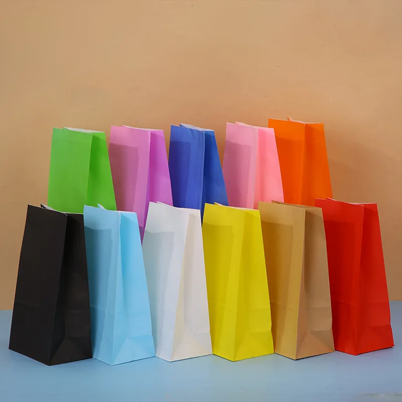Event Party Shop - 10/20/50 szt. Kolorowe torby papierowe kraft