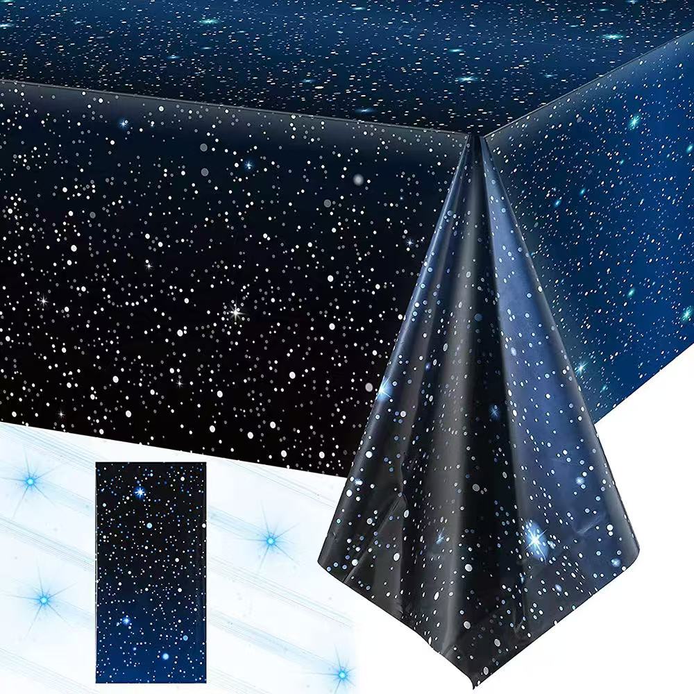 Table Cloth Disposable - Obrus jednorazowy z motywem gwieździstego nieba,