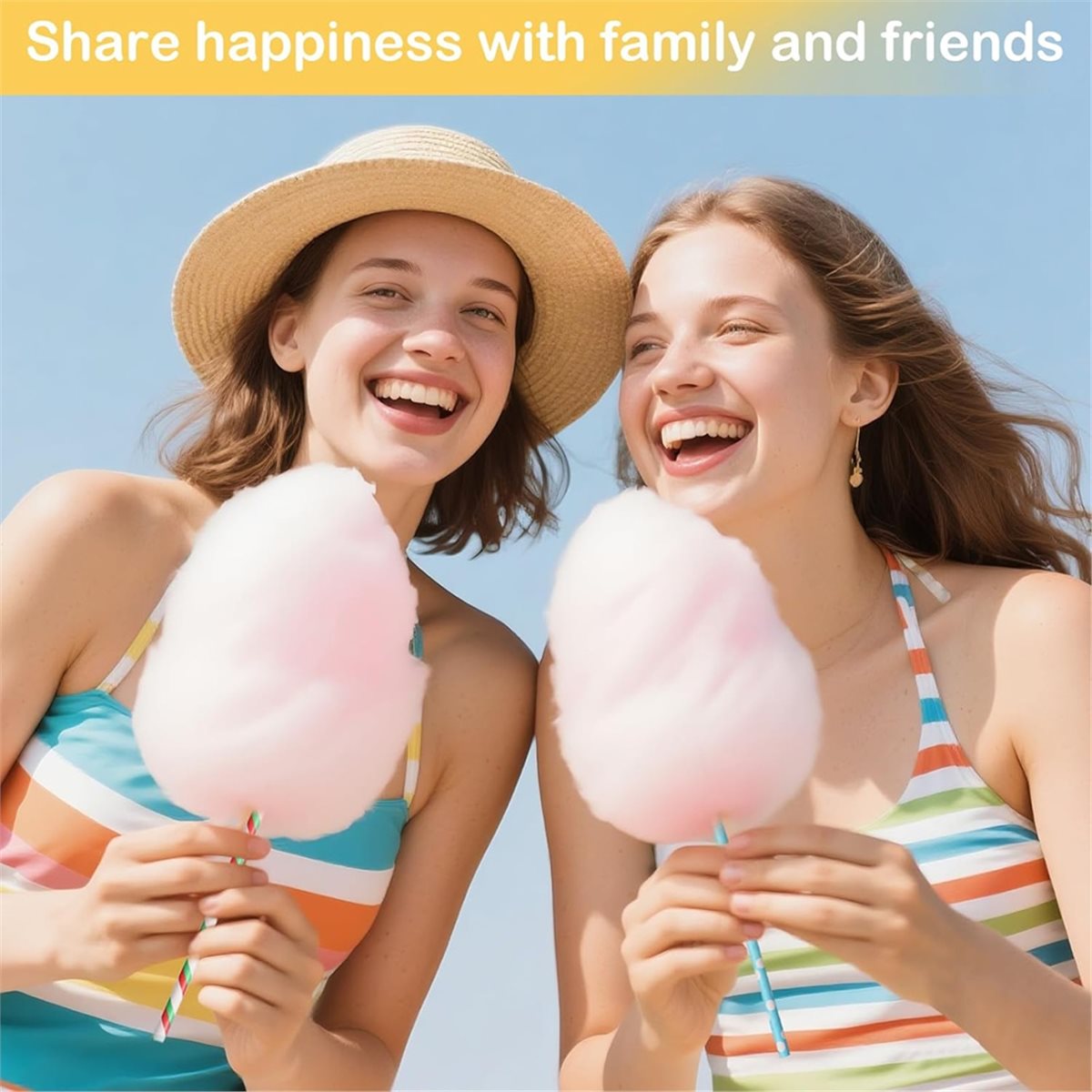 Cotton Candy Cone - ABZT 200 sztuk kieliszków do waty