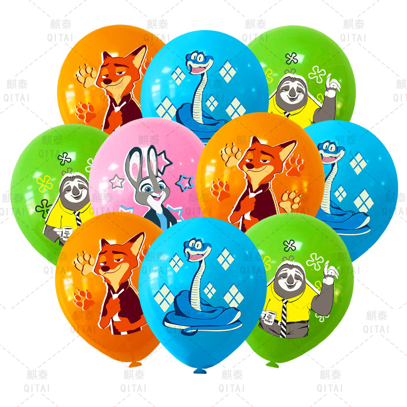Event Supplies - Nowe balony Zootopia, lateksowe balony ze