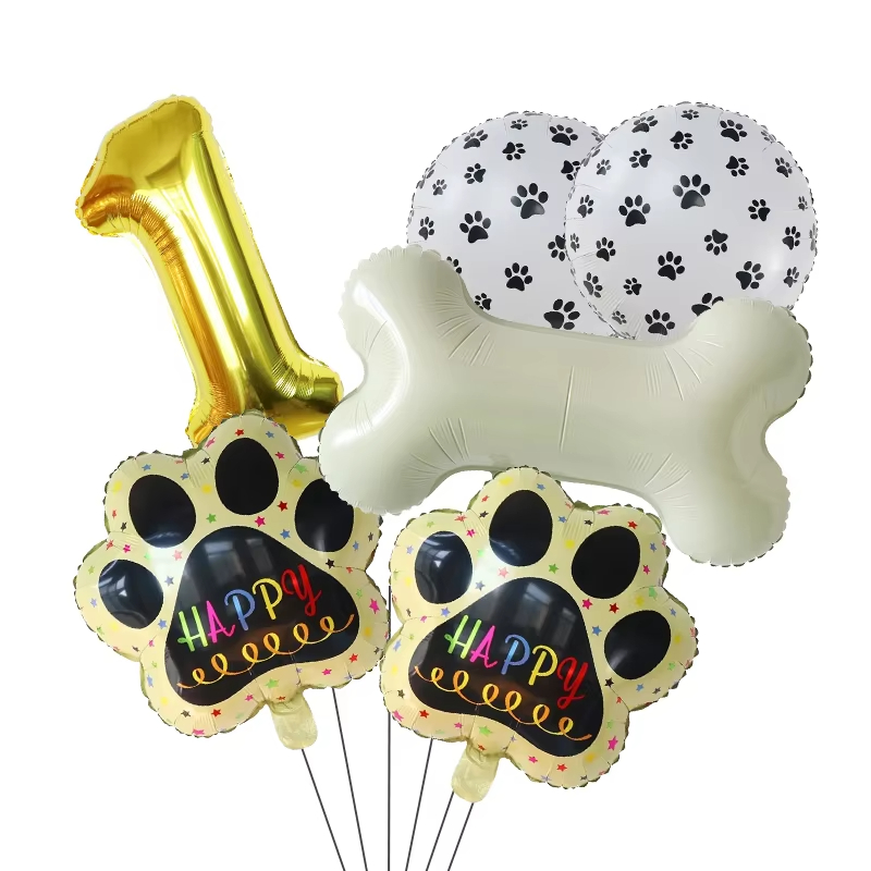Let'S Party Event Supply - Złote balony WOOF, artykuły na przyjęcie