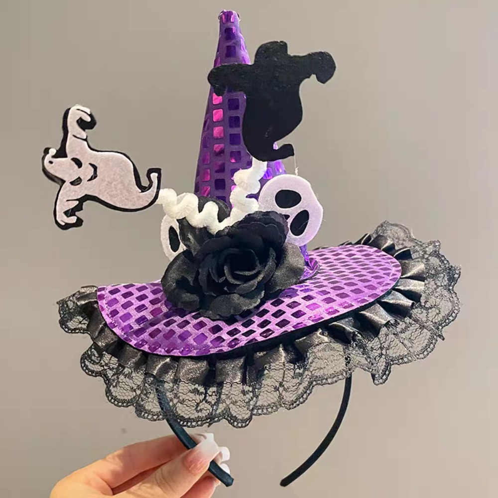 Party Hat Cone - Opaska na głowę z pająkami, kapelusz