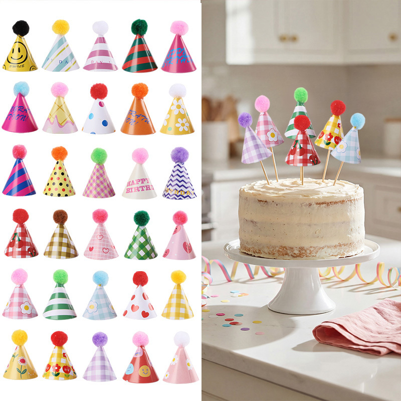 Party Hat Cone - 15/30 szt. Mini Kapelusze na Przyjęcia,