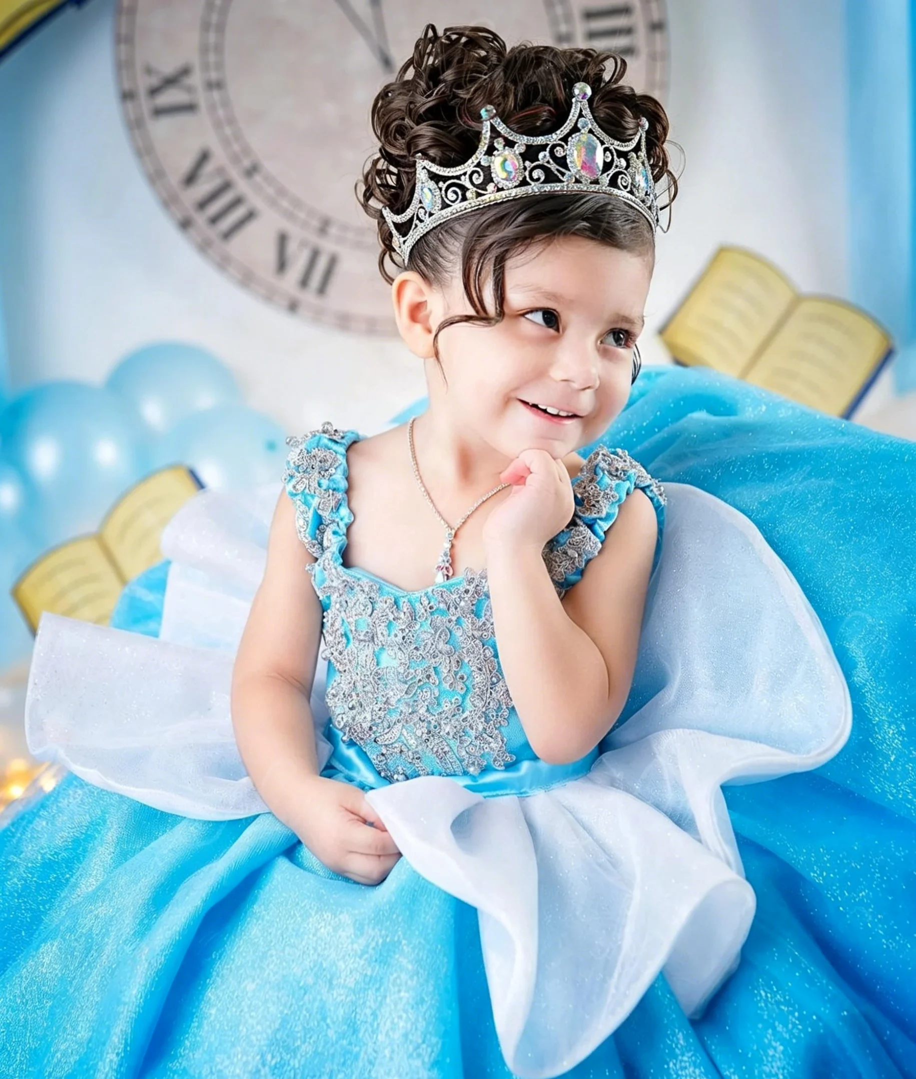 Birthday Sash Glitter - Sukienka na zamówienie, luksusowa, dla dziewczynki,