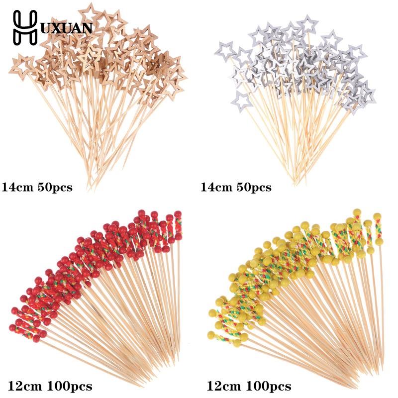 Centerpiece Stick - 50/100 szt. Jednorazowe szaszłyki bambusowe kije