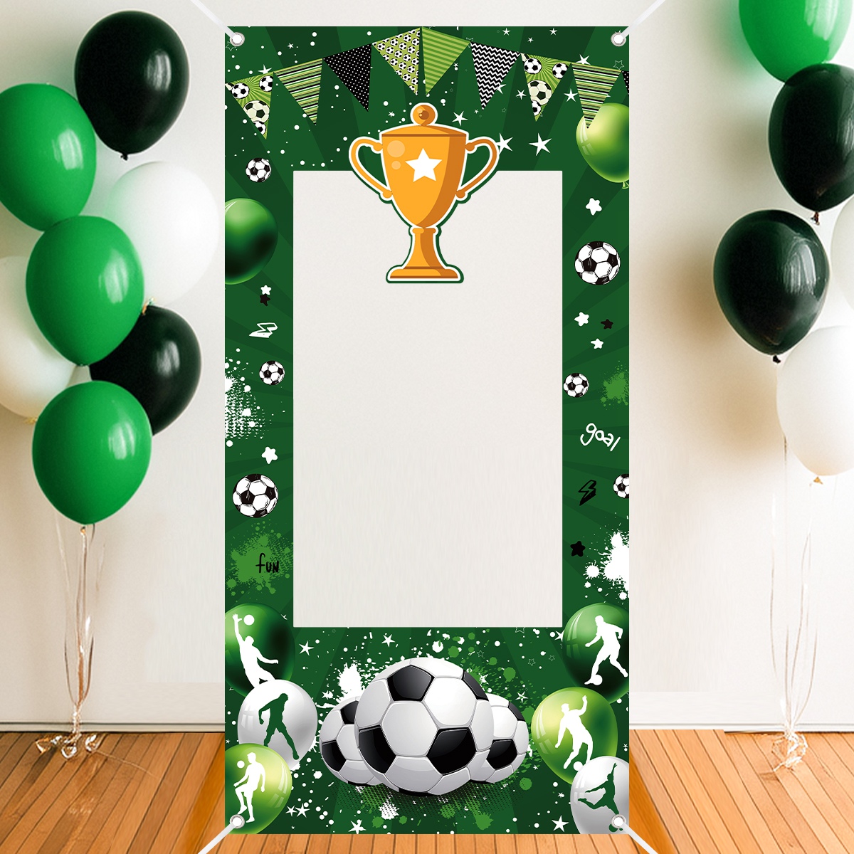Photo Booth Frame - 1 szt. Zielona Ramka Dekoracyjna do