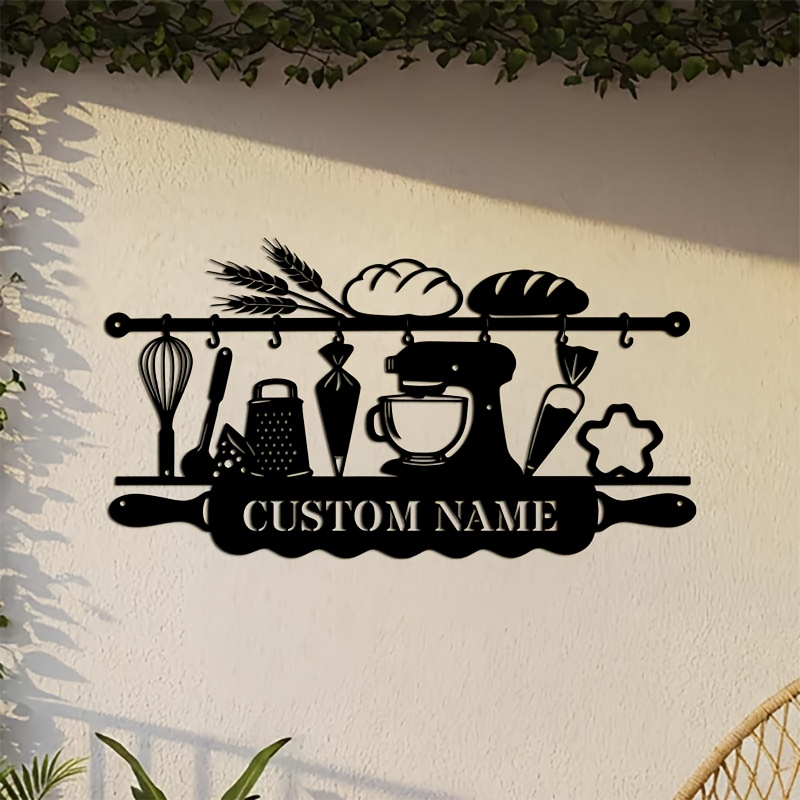 Event Supplies - Personalizowana żelazna dekoracja ścienna do kuchni,