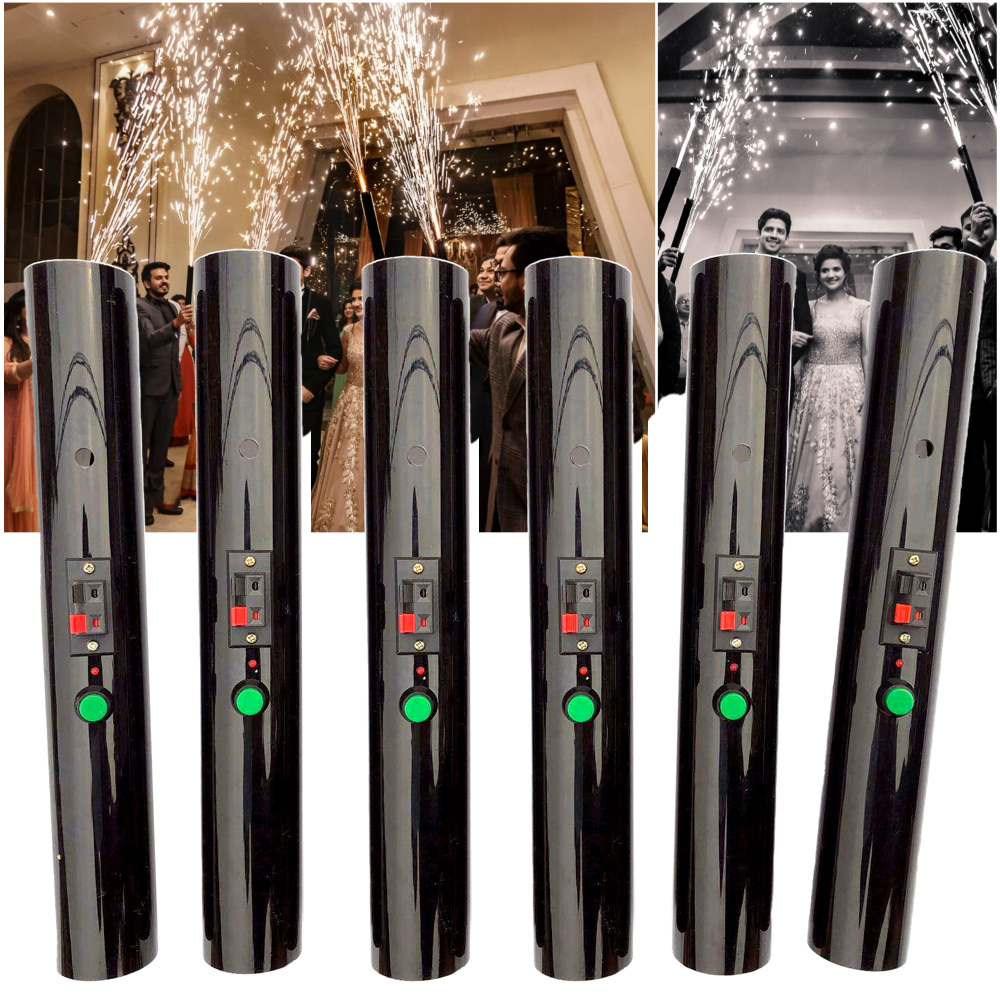 Confetti Cannon Tube - 6 sztuk ręczny strzelanka piroetyczna pirotechniczny