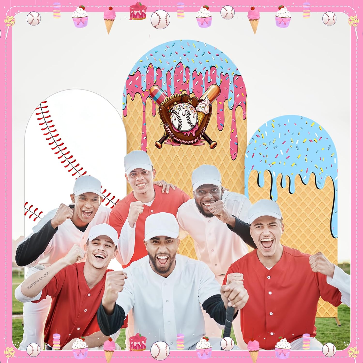 Tło fotograficzne: baseball, l – Dessert Table Backdrop recenzja i cena