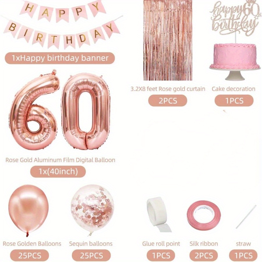 58 szt./zestaw 40-calowe balon – Party Banner Gold recenzja i cena