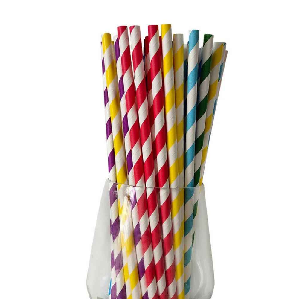 100 słomek papierowych pakowan – Paper Straw Color recenzja i cena