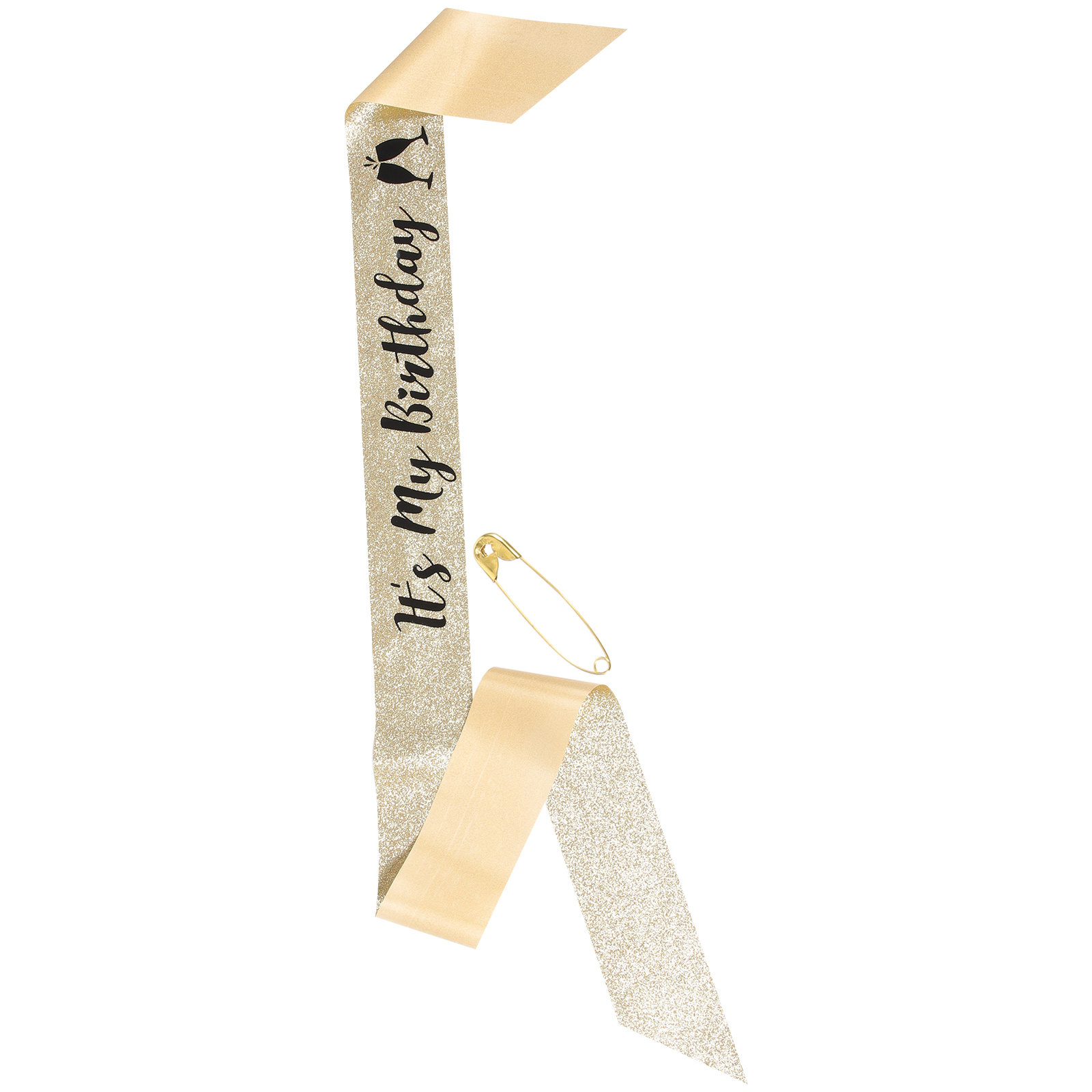 1 szt. błyszcząca, brokatowa s – Birthday Sash Glitter recenzja i cena