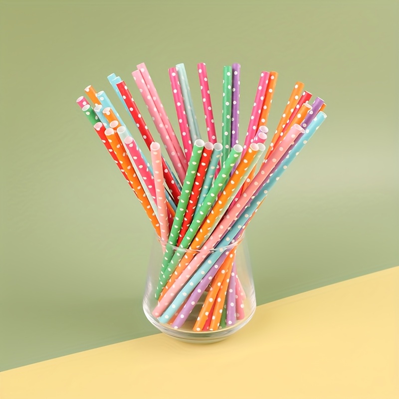 100 sztuk kolorowych, jednoraz – Paper Straw Color recenzja i cena