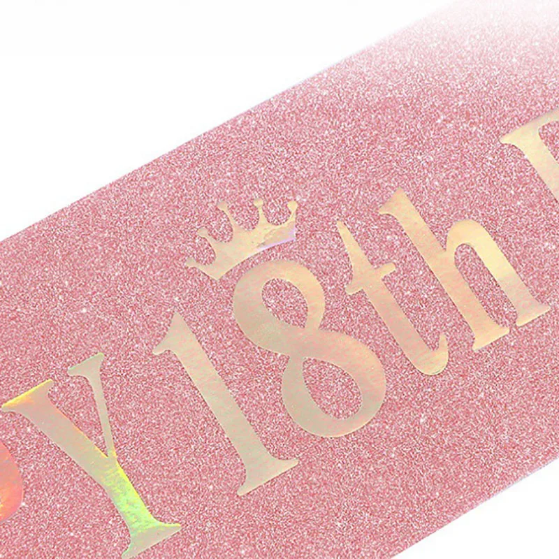 Happy 10th 13th 16th 21st 30th – Birthday Sash Glitter recenzja i cena