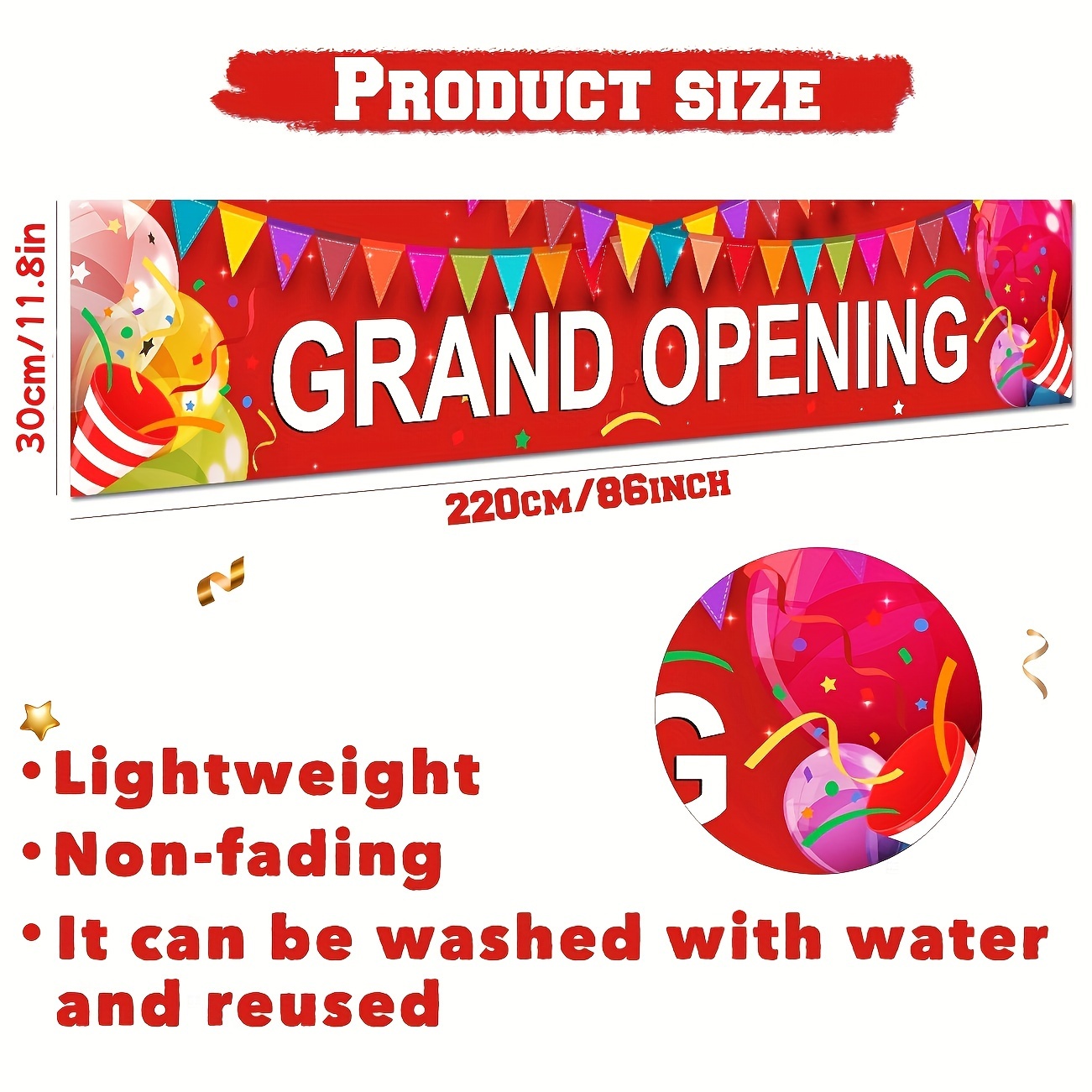 Grand Opening Banner New Store – Party Event Supply Store recenzja i cena