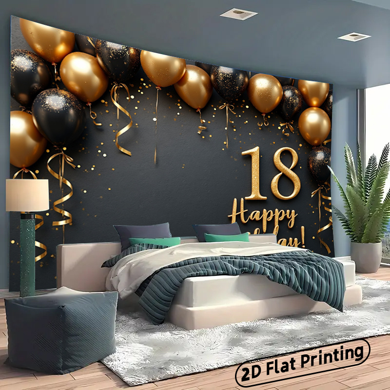 Baner tła z czarnymi i złotymi – Party Banner Gold recenzja i cena