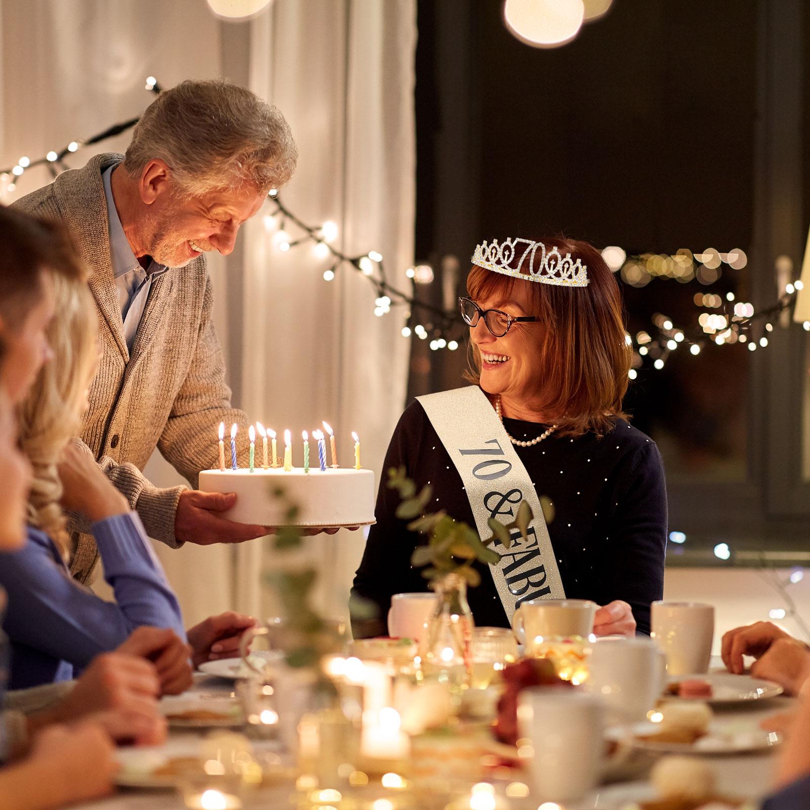 Brokatowa szarfa zestaw koron  – Birthday Sash Glitter recenzja i cena