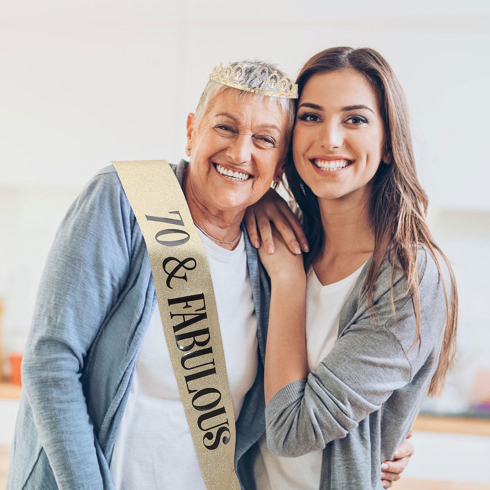 Brokatowa szarfa zestaw koron  – Birthday Sash Glitter recenzja i cena