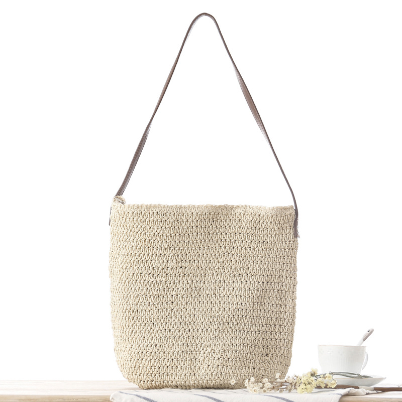 Słomkowa Torba na Ramię Tkana  – Paper Straw Color recenzja i cena