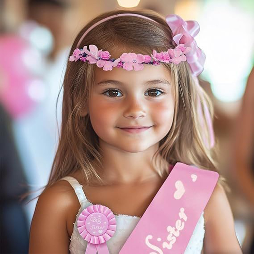 Różowo-Niebieska Satynowa Szar – Birthday Sash Glitter recenzja i cena