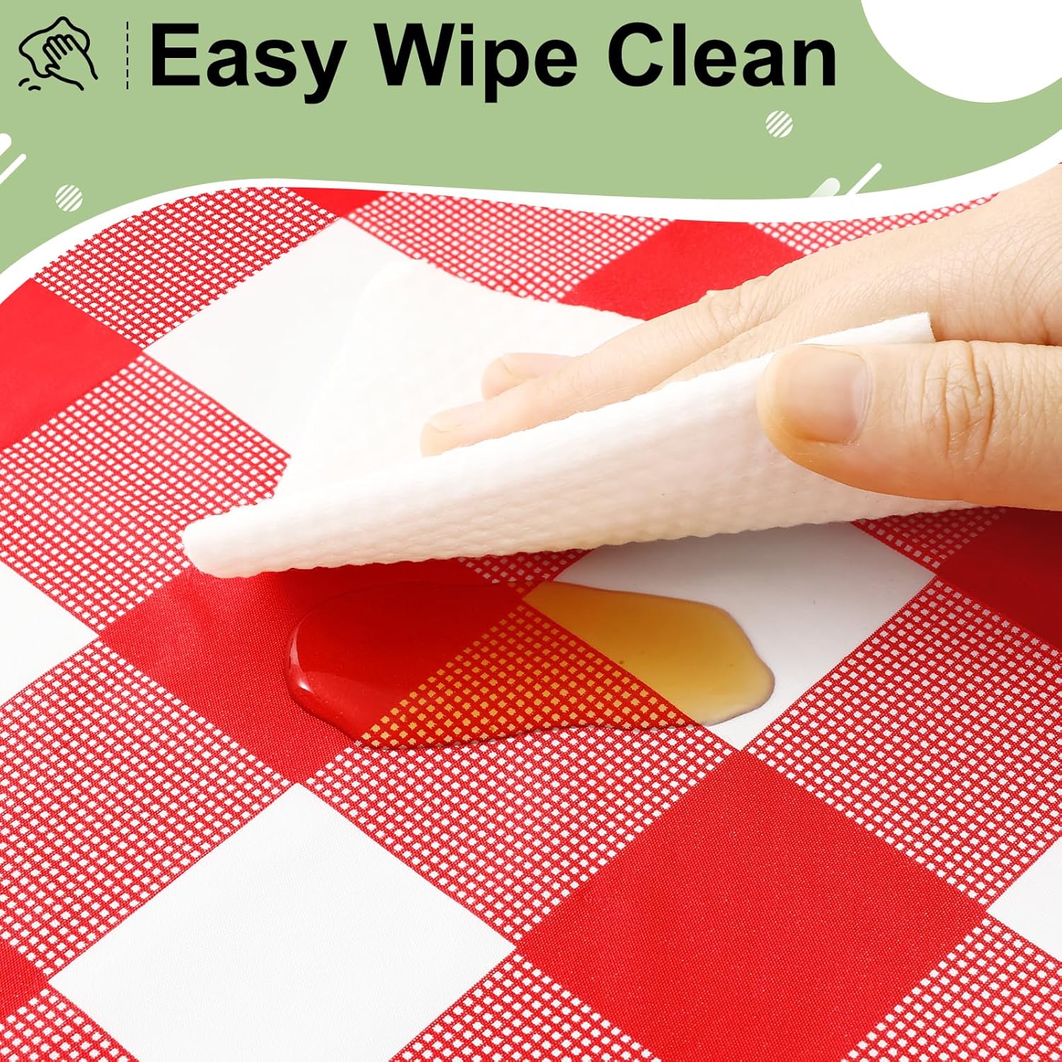 Prostokątny czerwono-biały obr – Table Cloth Disposable recenzja i cena