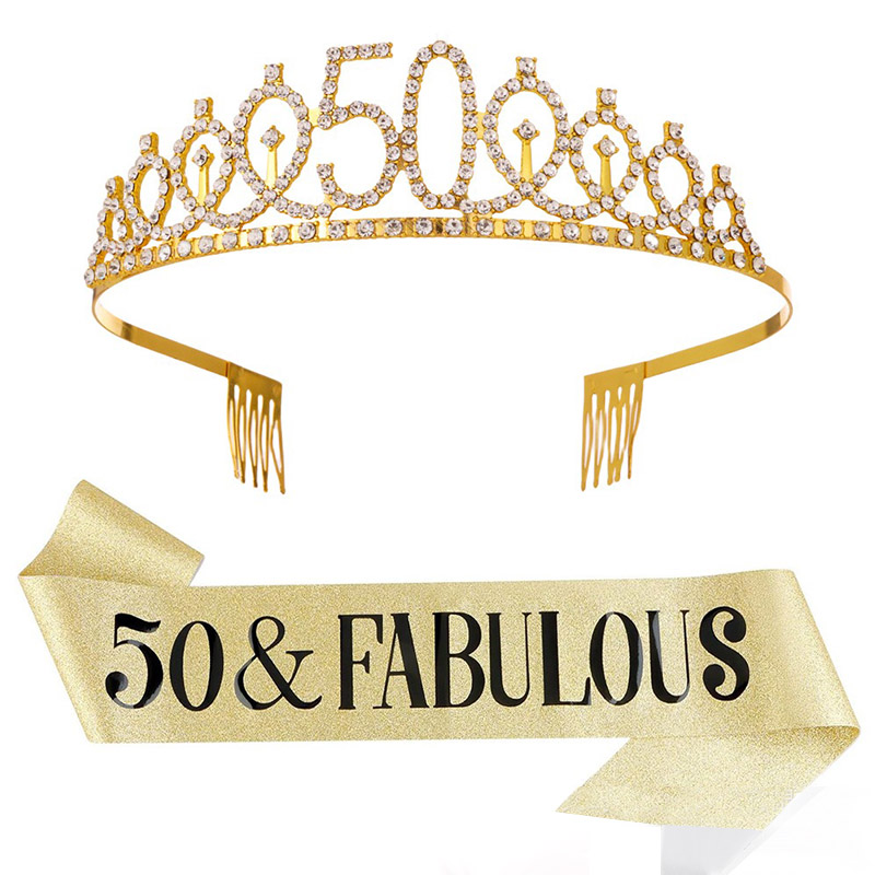 Zestaw dekoracji na 30-50 urod – Birthday Sash Glitter recenzja i cena