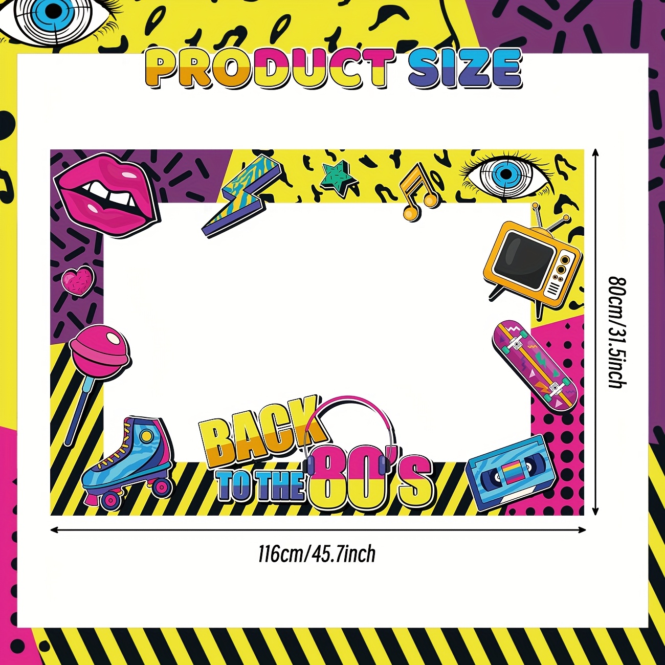 Back to The 80s Party Photo Bo – Photo Booth Frame recenzja i cena