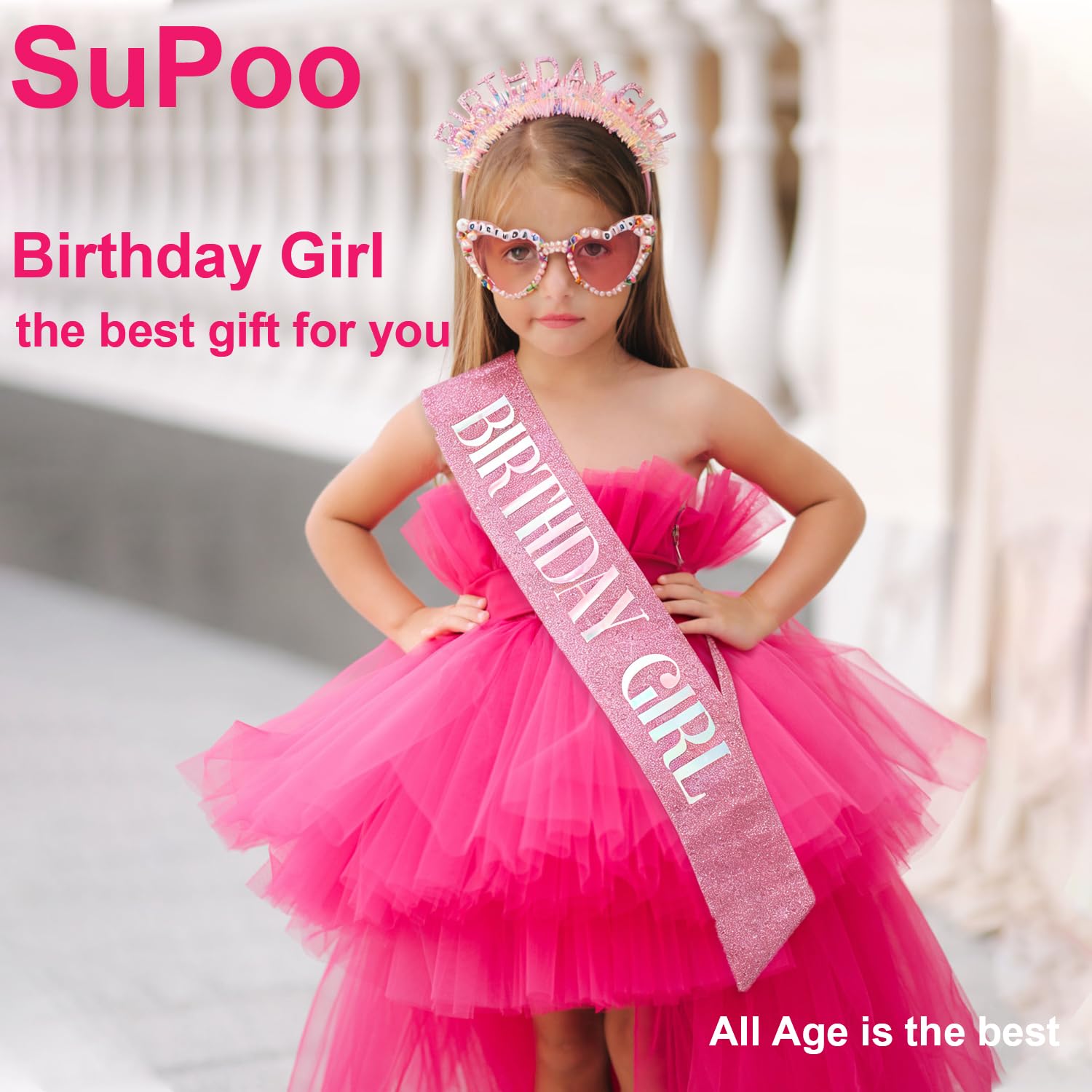 Zestaw na urodziny dla dziewcz – Birthday Sash Glitter recenzja i cena