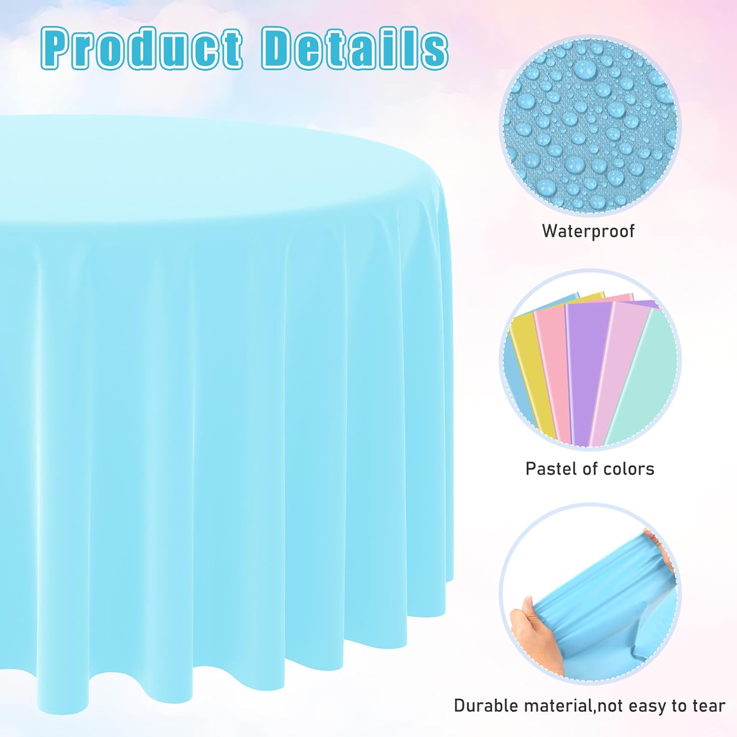 Jednorazowe okrągłe obrusy w j – Table Cloth Disposable recenzja i cena