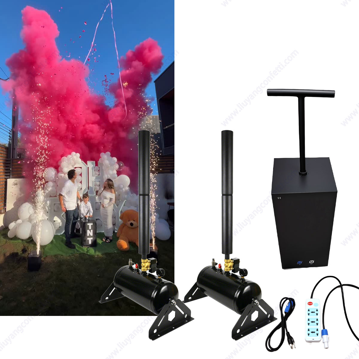 Konfetti Streamer Baby Shower  – Confetti Cannon Tube recenzja i cena