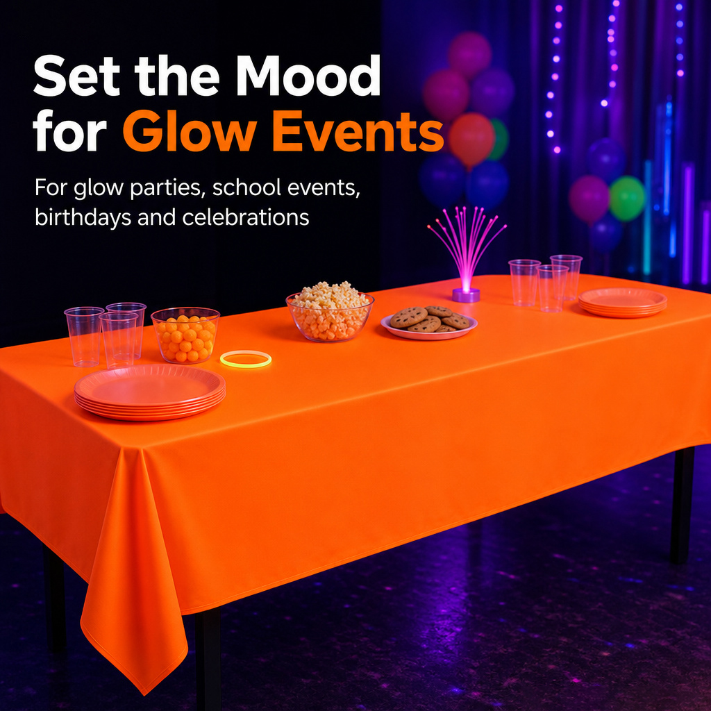 Gruby, fluorescencyjny obrus M – Table Cloth Disposable recenzja i cena