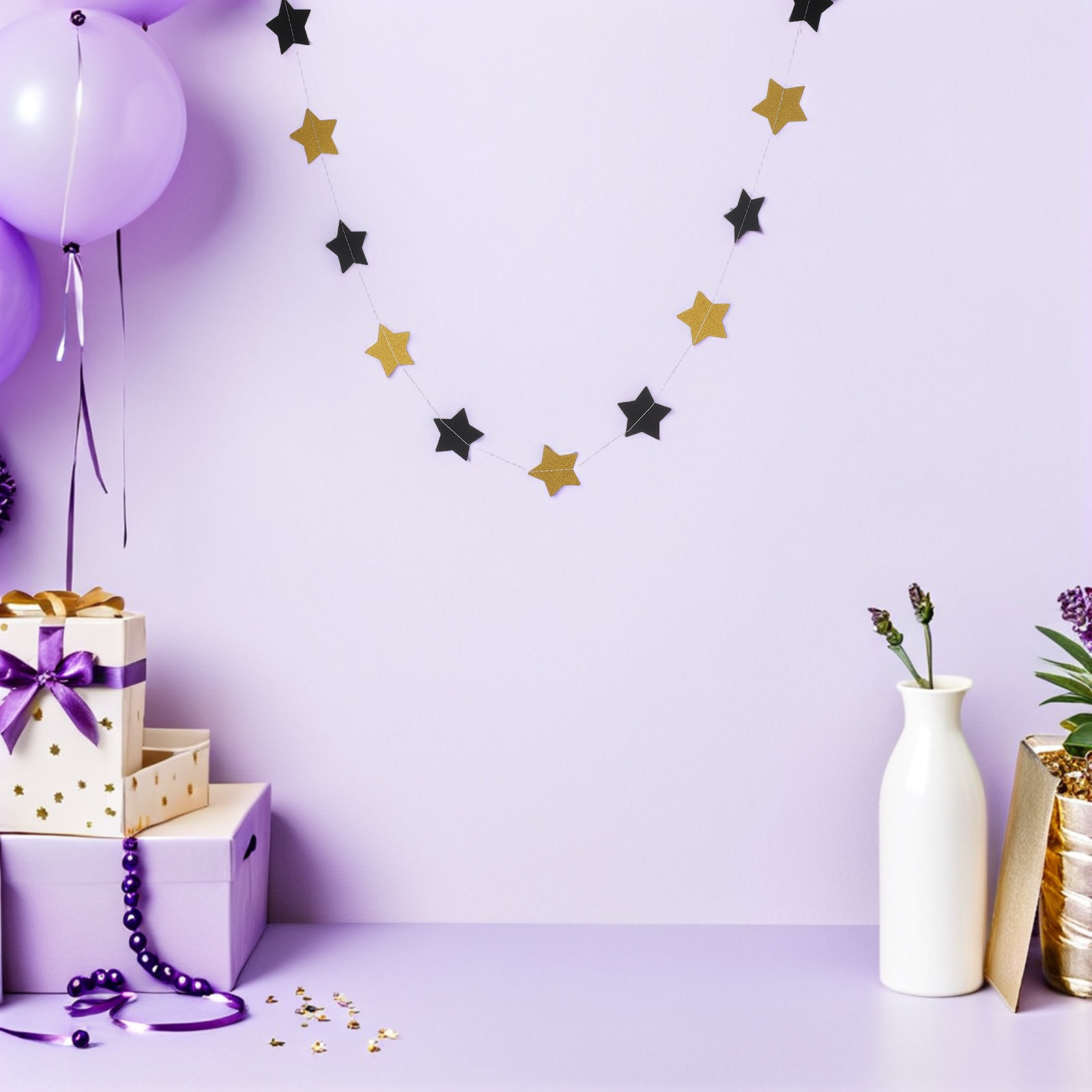 2 szt. Złota girlanda z gwiazd – Party Banner Gold recenzja i cena