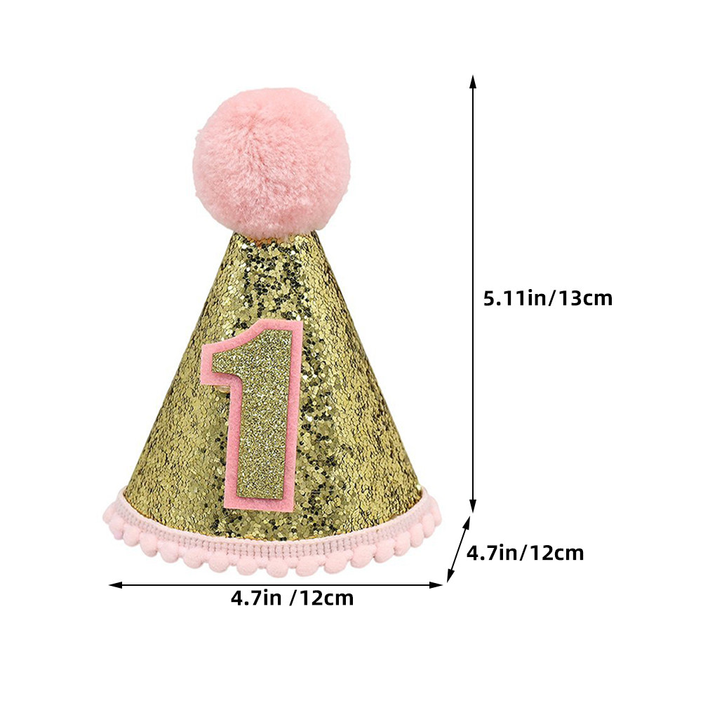 Czapeczka na 1. urodziny, różo – Party Hat Cone recenzja i cena